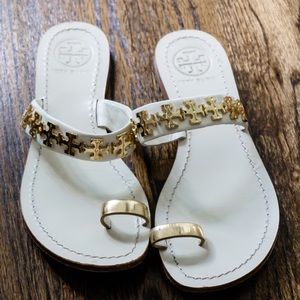 Tory Burch Logo Sandals